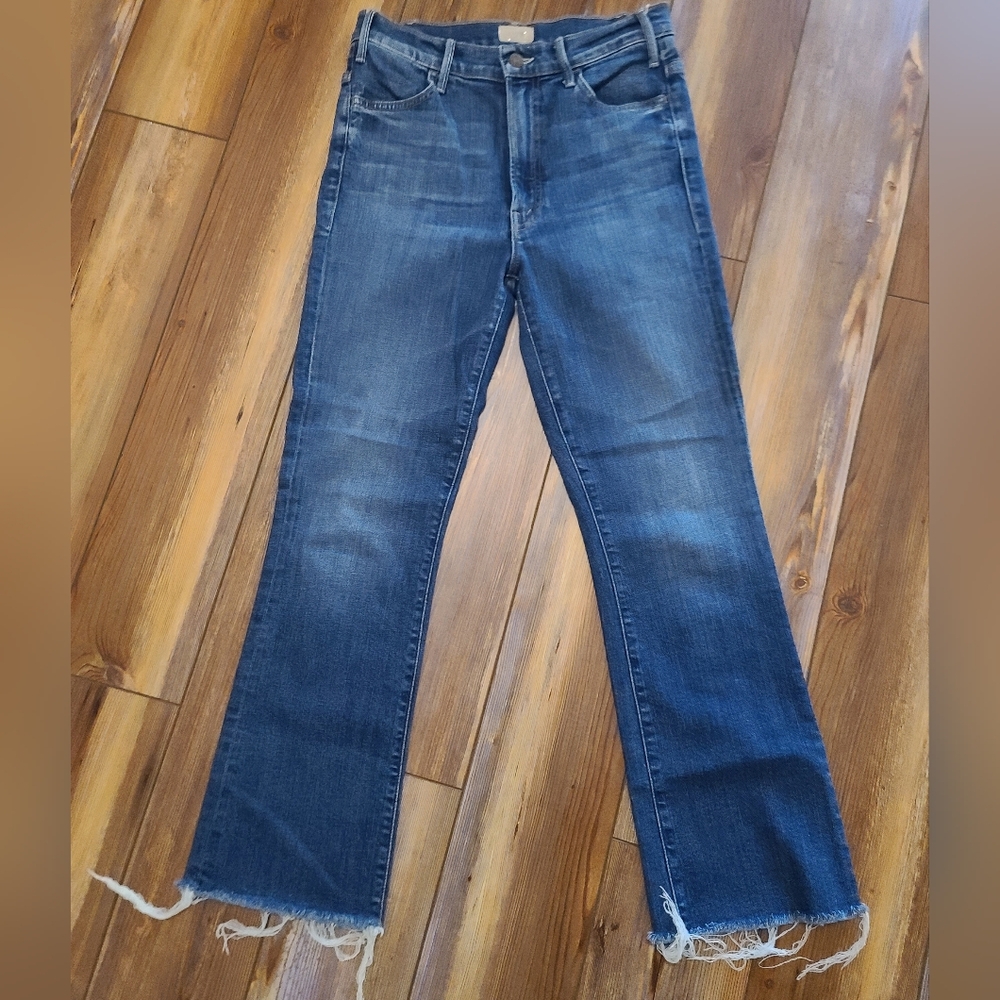 MOTHER Dark Blue Flare Jeans